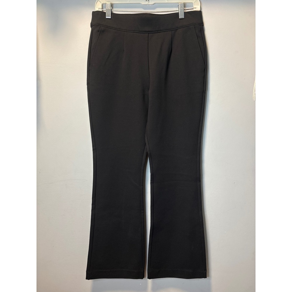 Soft Surroundings Black Pull On Flare Leg Tummy Control Pants Small Slimming